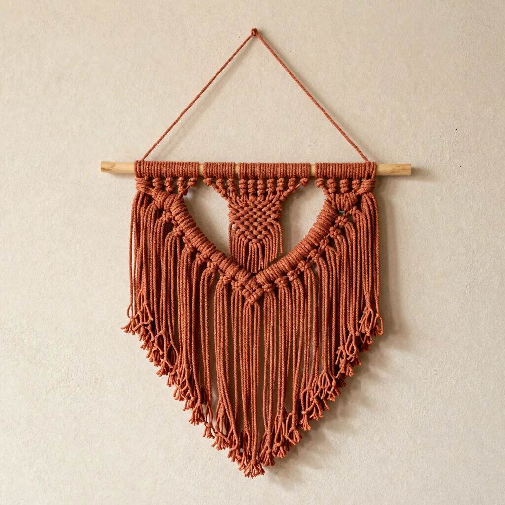 Terracotta Fringe Wall Hanging